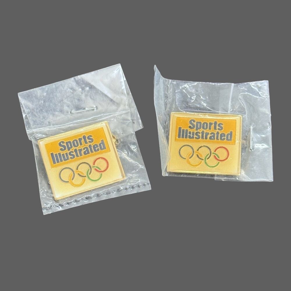 1988 Seoul Olympics Sports Illustrated Pins Lot of 2 Vintage